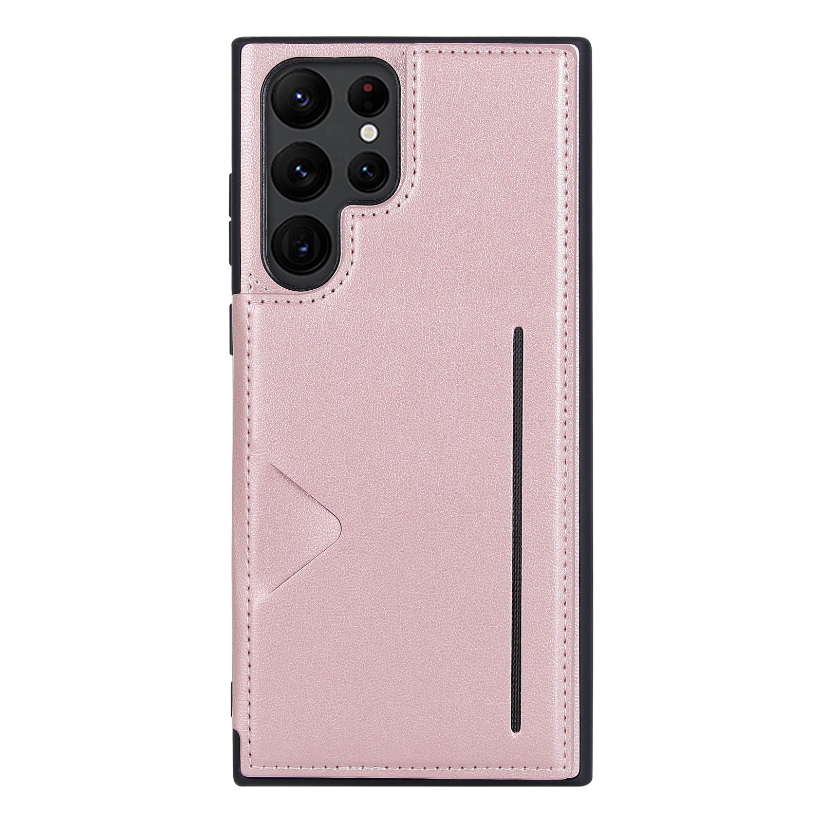 HANMAN Mika Series For Samsung Galaxy S23 Ultra Magnetic Card Slots Design PU Leather Coated TPU Protective Case Phone Back Cover HANMAN Mika Series For Samsung Galaxy S23 Ultra Magnetic Card Slots Design PU Leather Coated TPU Protective Case Phone Back Cover